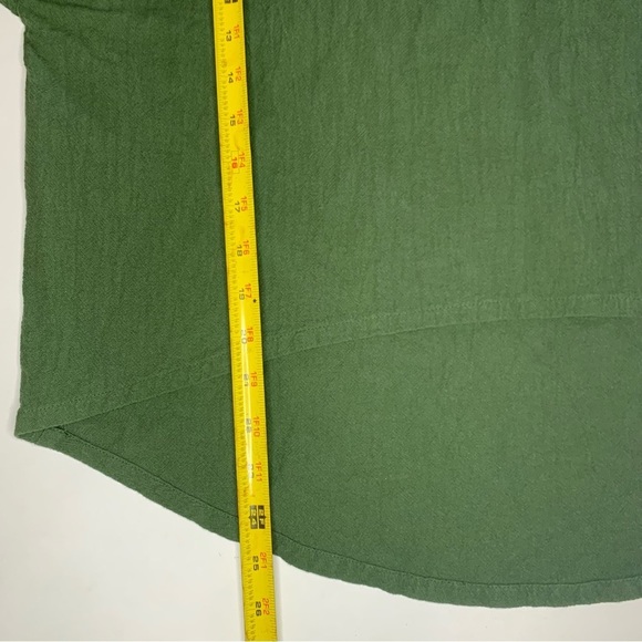 Soft Surroundings Green Dolman Sleeve 100% Cotton Cottagecore Top - Picture 6 of 9